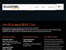 Tablet Screenshot of blackpoolbmxclub.com